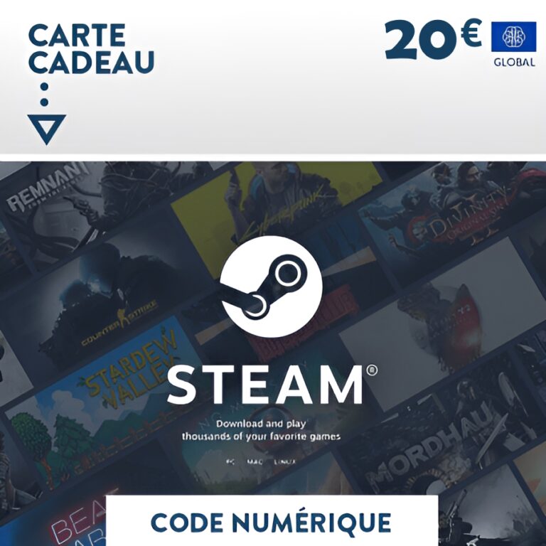 cartes steam 20 euro