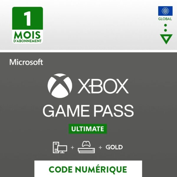 Cartes XBOX GAME PASS ULTIMATE 1 mois Global MICROSOFT