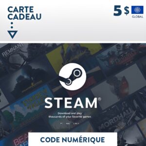 CARTES STEAM 5 USD