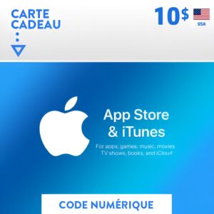 Cartes itunes 10 usd