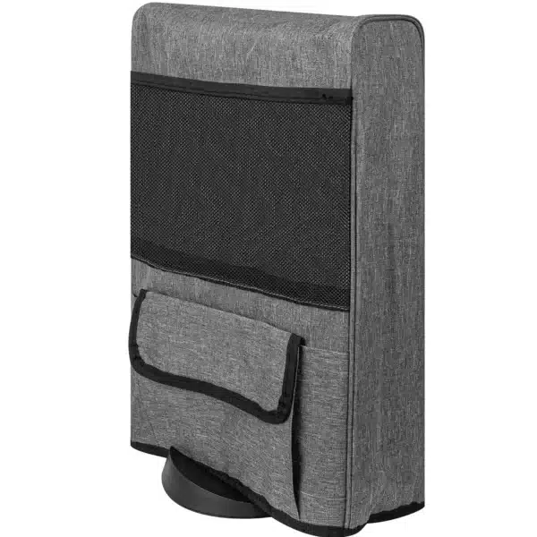 Housse de Protection Console – Compatible PS5 Édition Digitale, avec Pochette pour Disque de Jeu – Gris