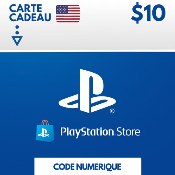 Cartes PSN 10 USD ( USA ) Clé Playstation Network États Unis